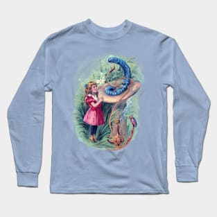 Alice in Wonderland and the Caterpillar Long Sleeve T-Shirt